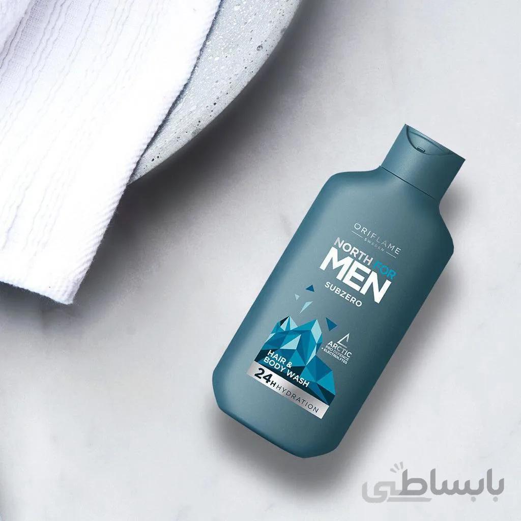شامپو مردانه ساب زیرو 35878 ا NORTH FOR MEN Subzero Hair & Body Wash 35878