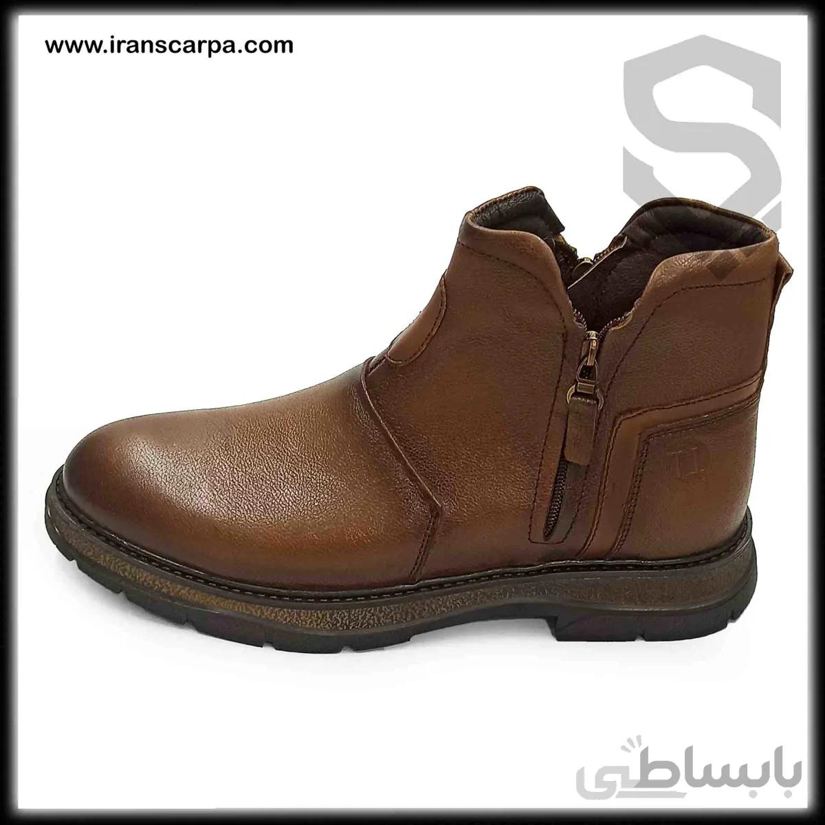 بوت چرم مردانه مدل ارموس