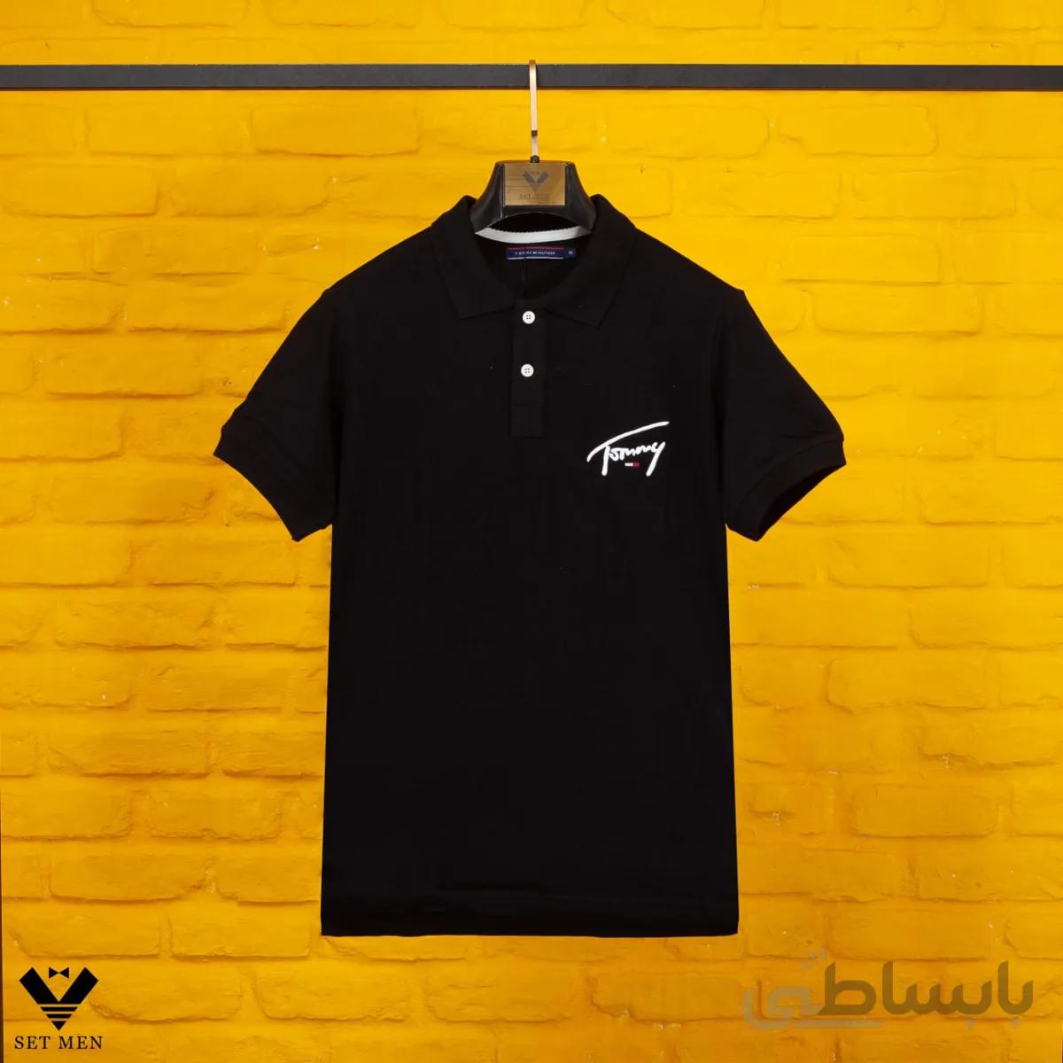 تیشرت Tommy یقه دار 2دکمه ty106