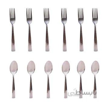 ست قاشق چنگال 12 پارچه بی تی سی مدل هخامنش