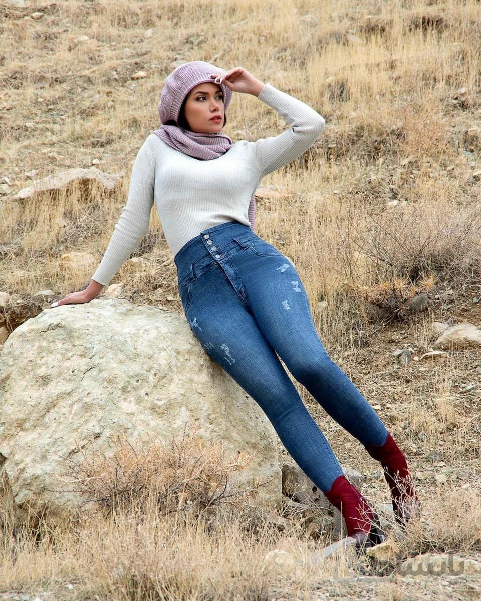 شلوار جین گندار آبی و سرمه ای ترک قد 90 و 100