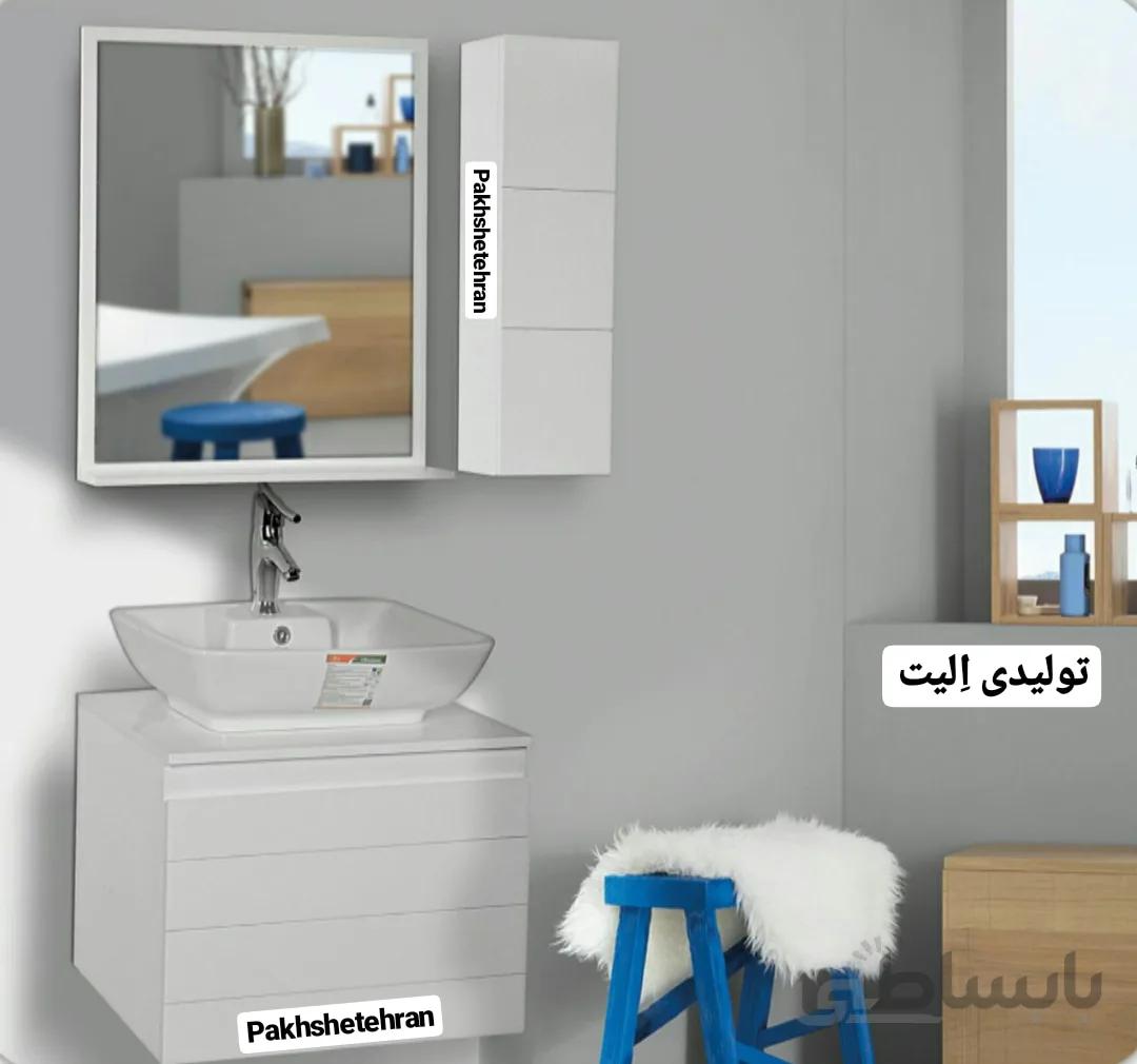 روشویی کابینت دار ساترون مستطیل60 سانت ا روشویی کابینت دار ساترون مستطیل60 سانت