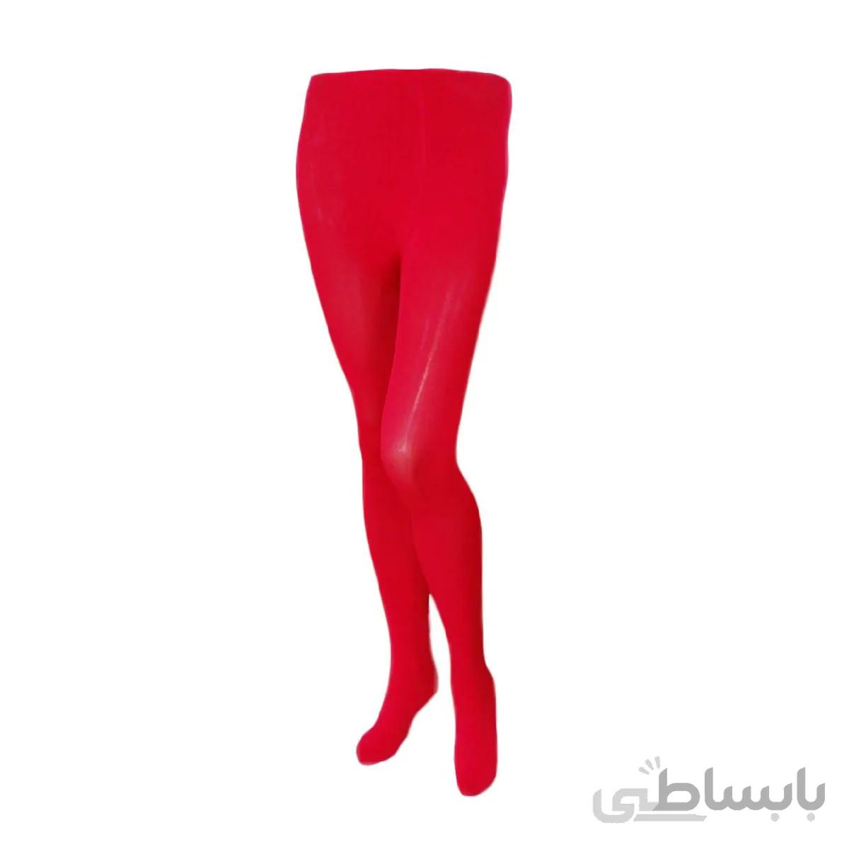 جوراب شلواری مجلسی زنانه قرمز کد PH459