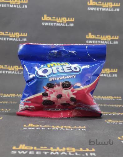 بیسکوییت اورئو مینی 21گ Oreo-توت فرنگی