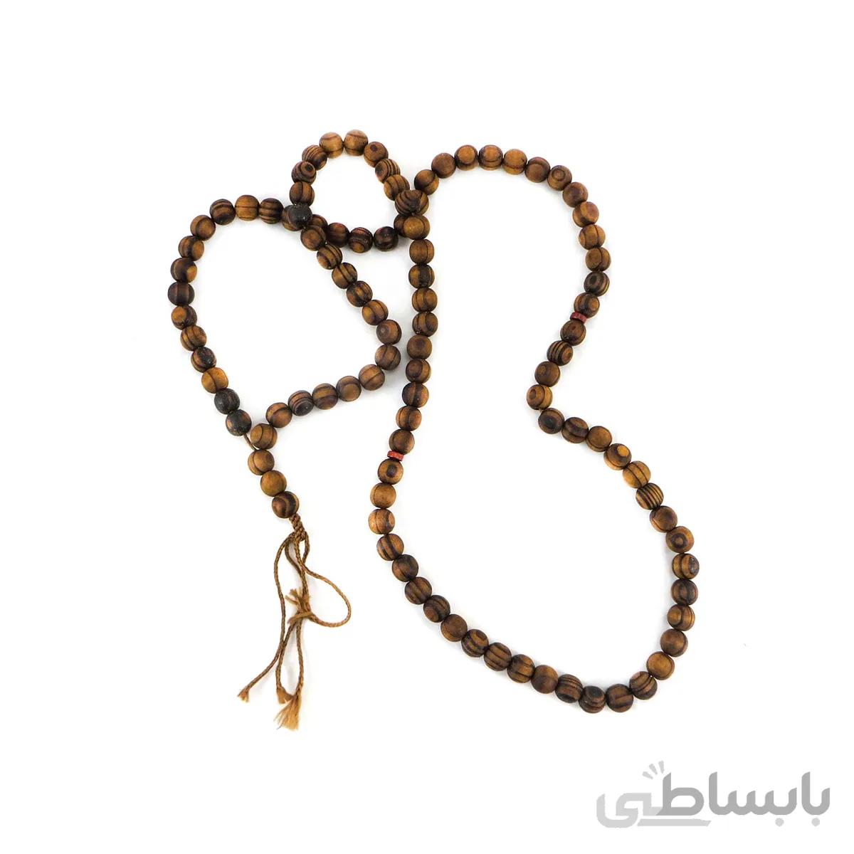 تسبیح چوبی 104 دانه دستساز کردستان کد 103