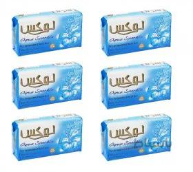 صابون لوکس ترکیب املاح معدنی و عصاره گیاهان دریایی مقدار 90 گرم بسته 6 عددی