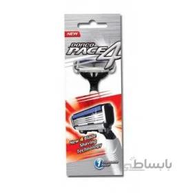 خود تراش چندبار مصرف 4 لبه Pace 4 دورکو بسته تک عددی