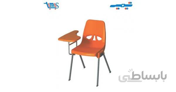 صندلي دانشجویی پلاستیکی رزا با بازوی تاشو