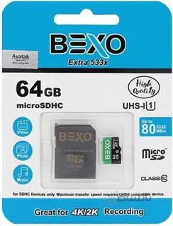 کارت حافظه‌ microSDHCسرعت 80MBps ظرفیت 64 گیگابایت