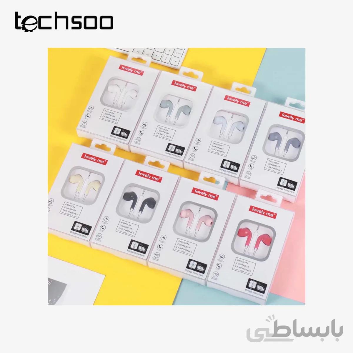 هندزفری سیم دار با جک AUX مدل Wired handsfree with LovelyMe Q56