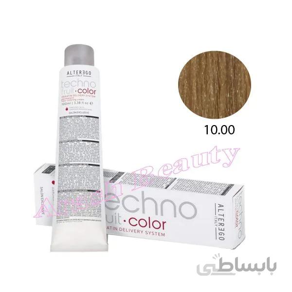 رنگ مو تکنو آلترگو 10.00 بلوند پلاتینه طبیعی غلیظ