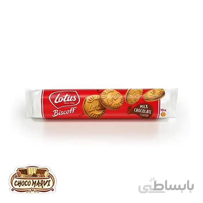 بیسکویت کرمدار لوتوس