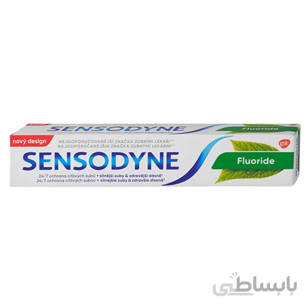 خمیر دندان روزانه سنسوداین مدل fluoride حجم 75 میلی لیتر ا Sensodine fluoride daily toothpaste 75ml
