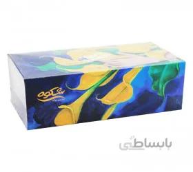 دستمال کاغذی شکوه 150 برگ دولایه طرح فروردین