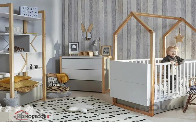تخت خواب نوزاد کودک مدل w114