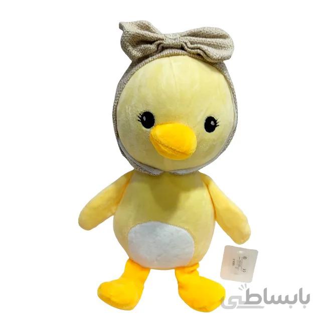عروسک پولیشی مدل اردک ستاره زرد ارتفاع 30 سانتی متر Cartoon Star Duck Plush_اسباب بازی