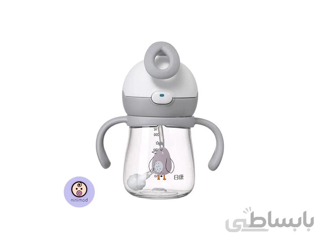 لیوان آبمیوه خوری ۲۲۰ میل Rovco رنگ خاکستری