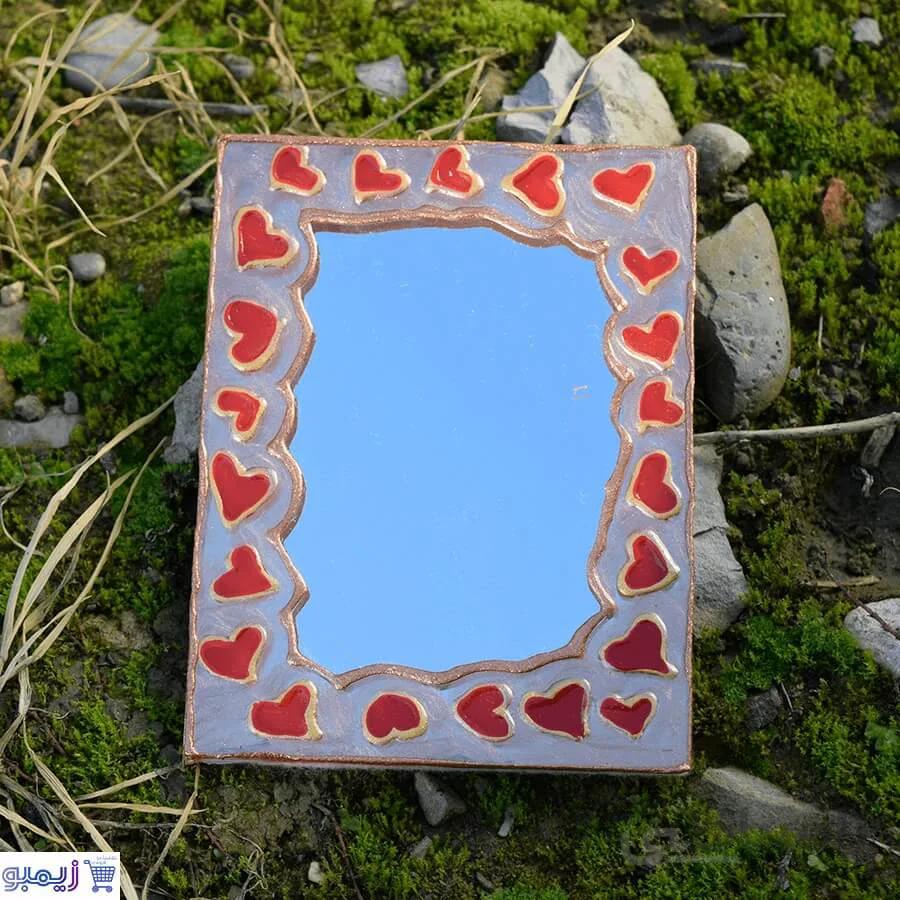 آینه جیبی مدل قلب