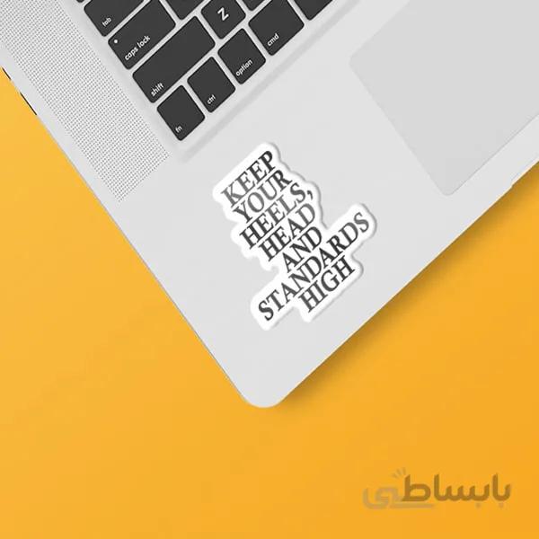 استیکر لپ تاپ طرح دخترونه ۱۰