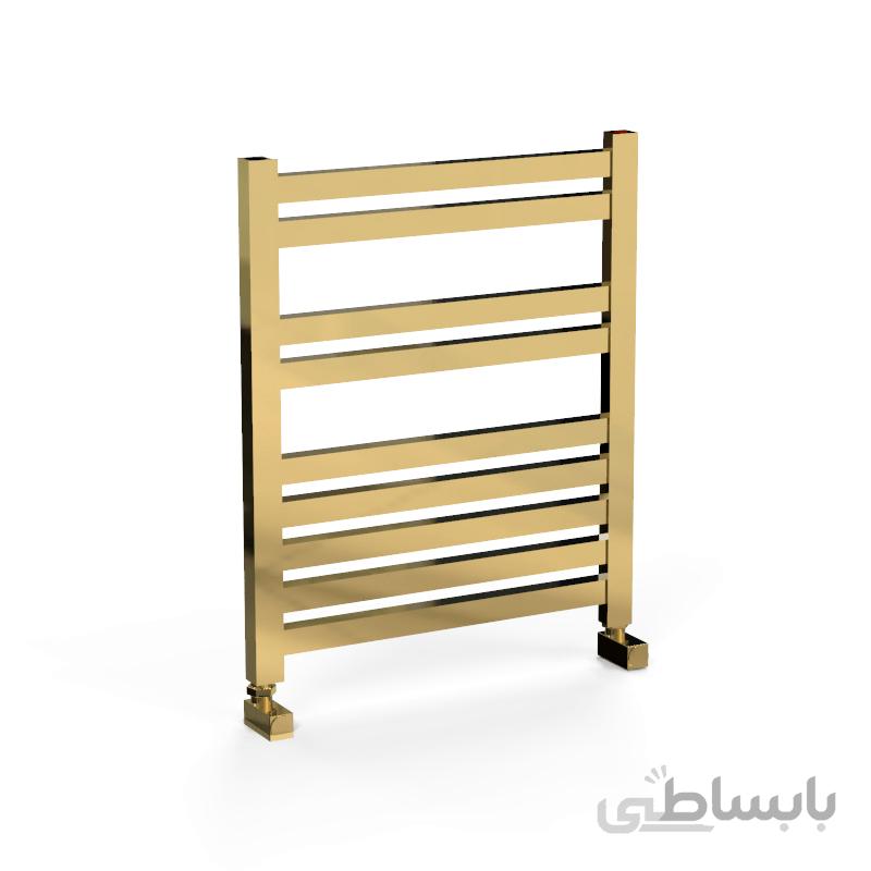 حوله خشک کن استیل زرد طلایی