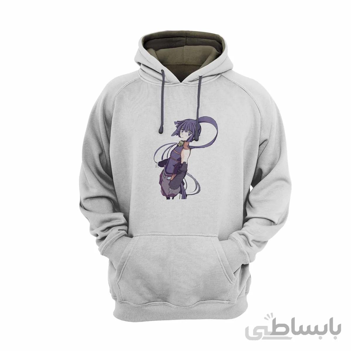 هودی سفید طرح انیمه ورود به افق Log Horizon کد KCT10461