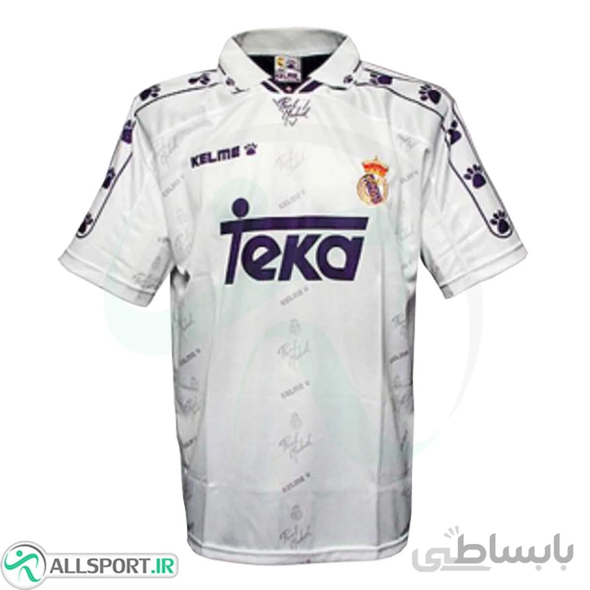 پیراهن کلاسیک رئال مادرید Real Madrid 1994-95 Retro Home Soccer Jersey