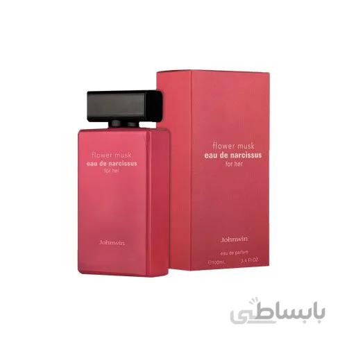 عطر ادکلن نارسیس رودریگز فلور ماسک جانوین فلاور ماسک (Johnwin Narciso Rodriguez Fleur Musc) حجم 100 میل ا Johnwin Narcissus for her flower Musk 100 m