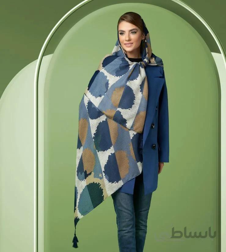 شال نخی حصیری پاییزه (کد 3023)
