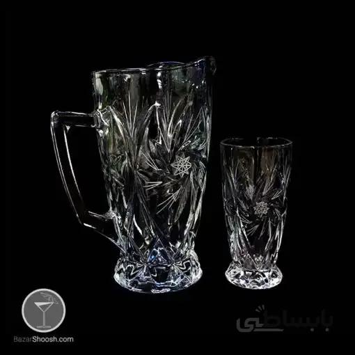 پارچ و لیوان خورشیدی تراش مدل سولار