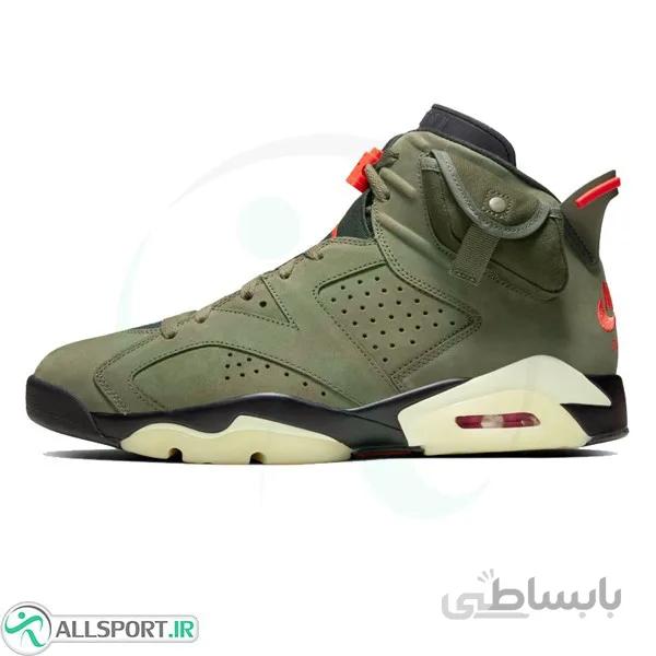کفش بسکتبال نایک ایر جردن Nike Air Jordan 6 Retro x Travis Scott Cactus Jack
