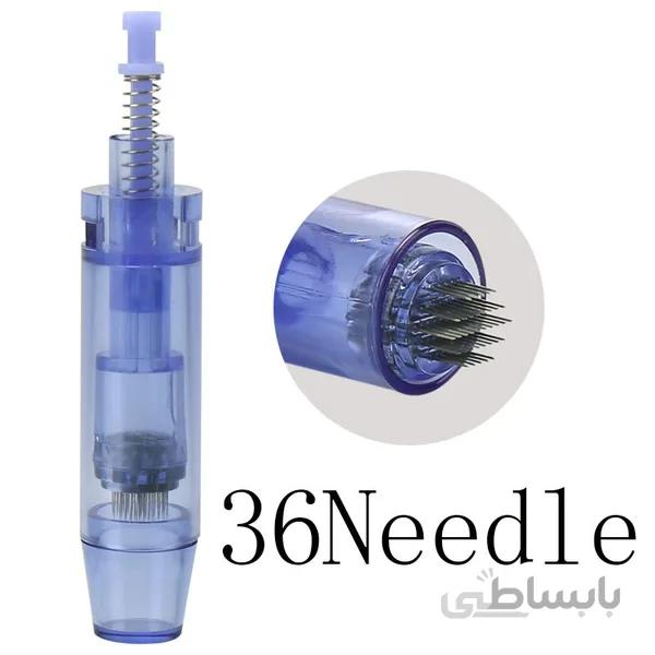 کارتریج در پوش دار آبی میکرونیدلینگ 36 نیدل