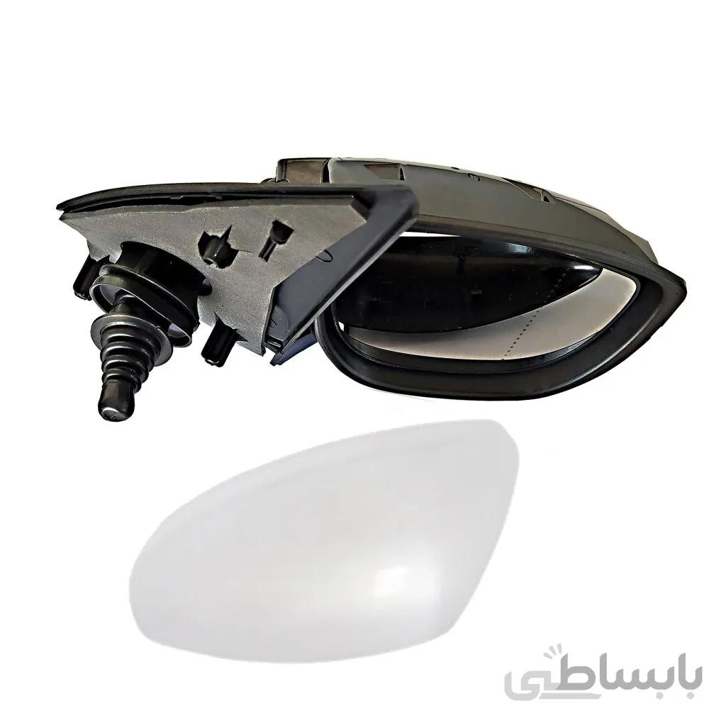 آینه بغل راست دستی پژو 207 فلاپ سفید کاوج