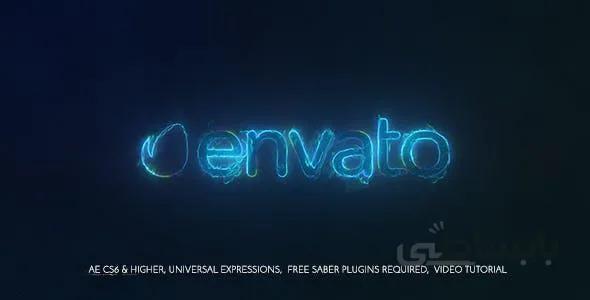 پروژه آماده افترافکت : لوگو نئون Light Pulse Logo Reveal 20916511