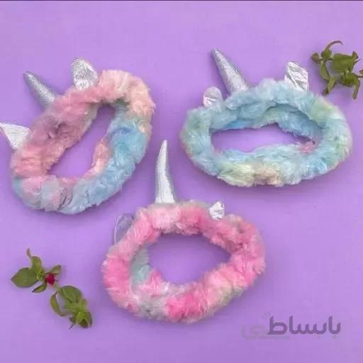 هدبند آرایشی یونیکورن تک شاخ Makeup Headband unicorn