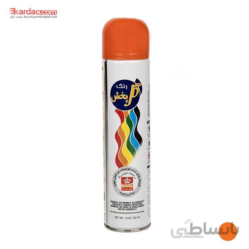 اسپری رنگ نارنجی گل پخش حجم 300 میلی لیتری