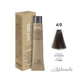 رنگ مو ویتاال vitael شماره 4.0 قهوه ای متوسط