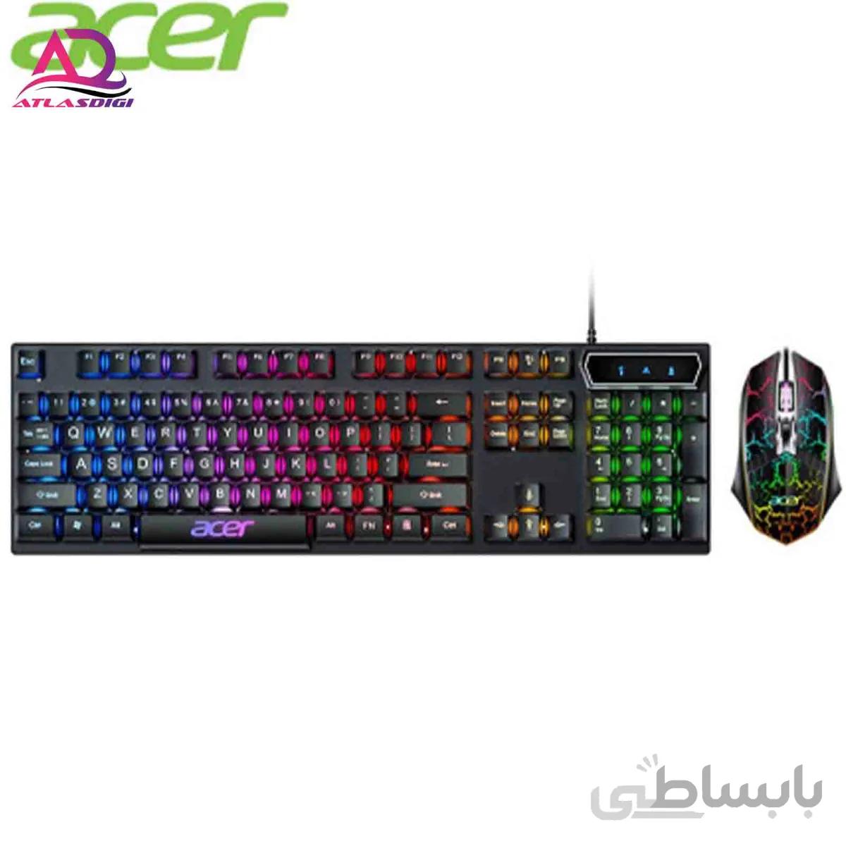 کیبورد و موس مکانیکال گیمینگ ایسر مدل M115 +YKB913