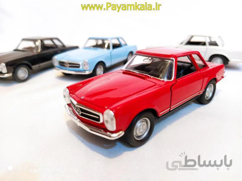 ماشین فلزی مرسدس بنز(MERCEDES BENZ 230SL 1963 BY WELLY) قرمز