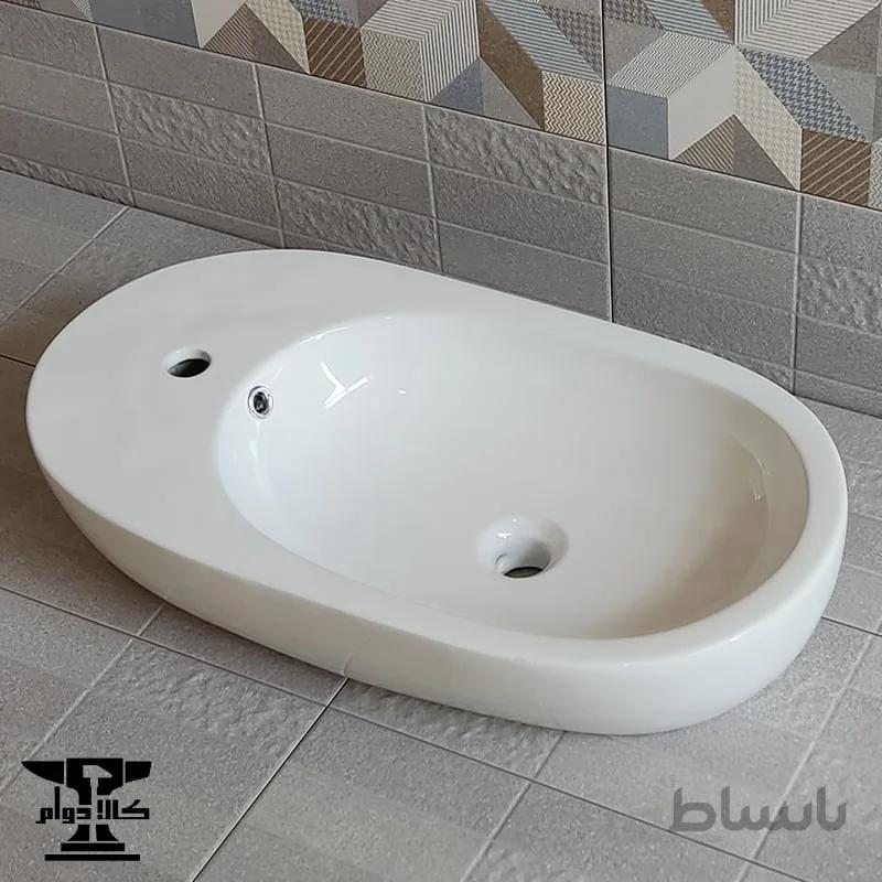 روشویی بیضی خارجی برند سنترال کد ۲۹۲ | طول ۷۱