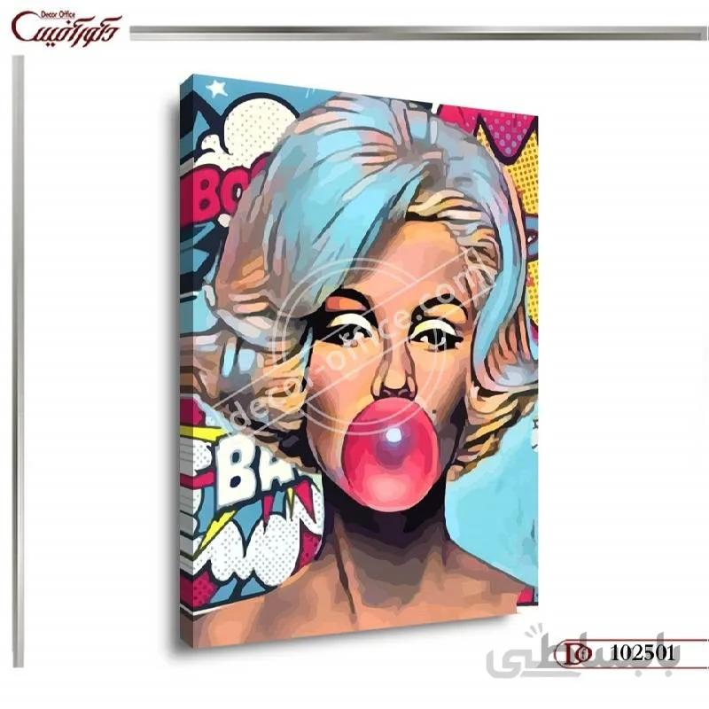 تابلو دکوراتیو چهره 2501 ا Decorative face painting 2501