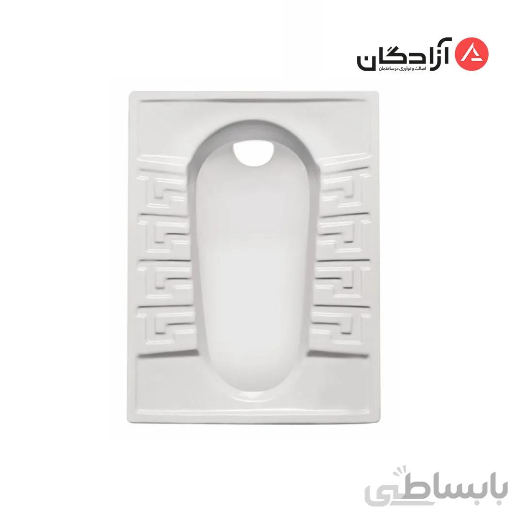 توالت ایرانی مروارید مدل رومینا کوچک تخت