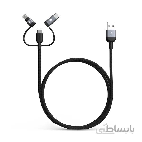Adam Elements Peak II Trio MFi,Type-C & Micro USB - 30 cm