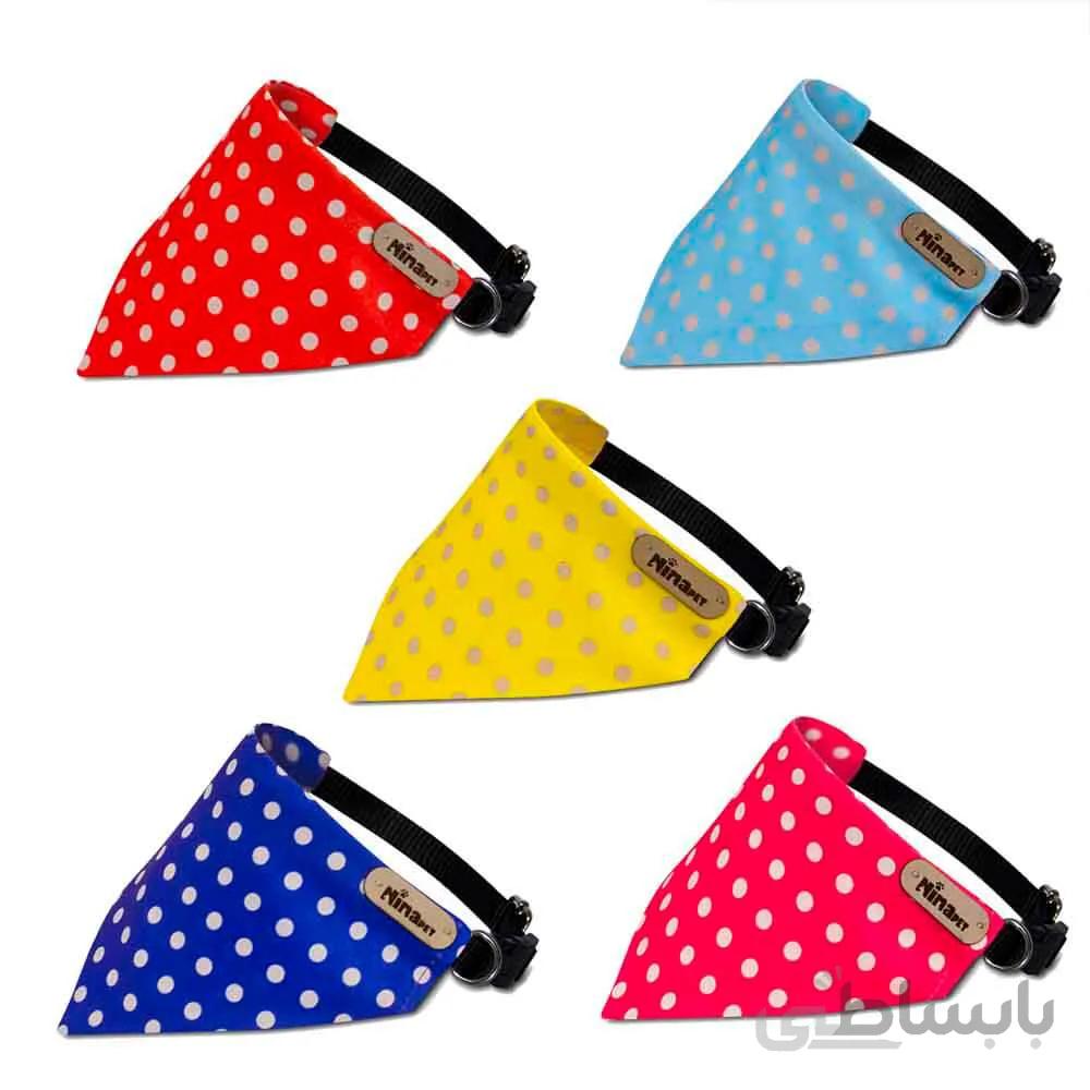 قلاده دستمال گردن سگ نیناپت مدل خالدار ا Ninapet Collar & Scarf For Large Dog Dot Model