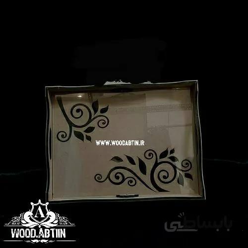 سینی طرح ترنج 30 در 40 مستطیل9