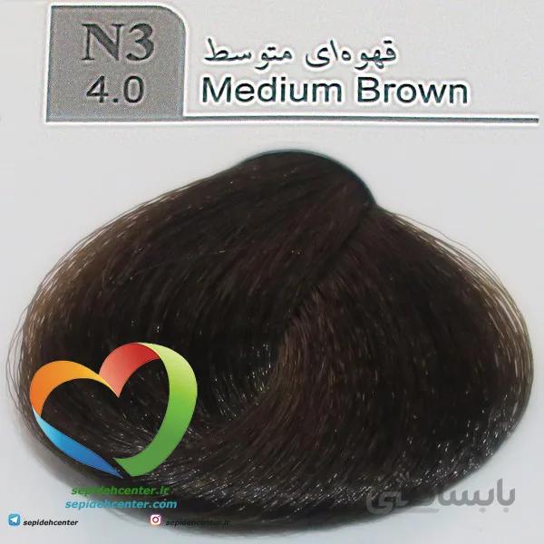 رنگ موی لاکچری دوپیر مدل N3 (4.0) قهوه ای متوسط 100 میل | Dupier Hair Color