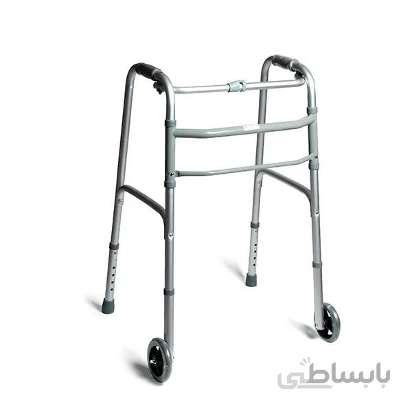 واکر تاشو چرخدار آلومینیومی زیکلاس مد ا Zyklusmed foldable walker
