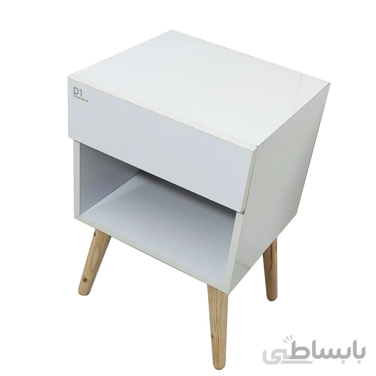 میز پاتختی پایه دار دیوان دکور مدل D1