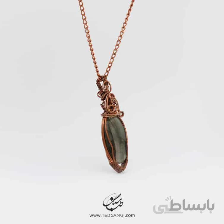 گردنبند زنانه سنگ لابرادوریت NT-118