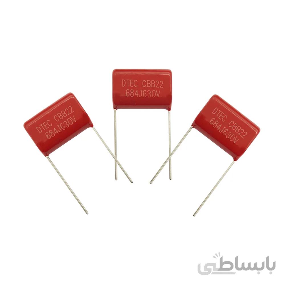 خازن پلیستر (684) 680nF-630V