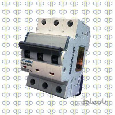 کلید مینیاتوری سه پل سه فاز 16 آمپر هیوندای (شرکتی دارای استعلام پیامک فعال)